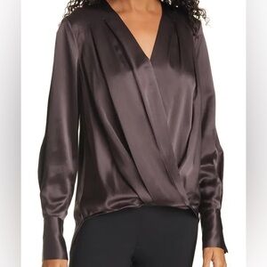 Rag & bone Lei Wrap Front Silk Blouse NWT